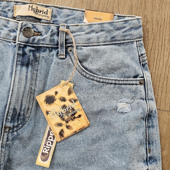 NWT Hybrid & Company Womens Jeans Straight Leg Blue - Picture 2 of 6